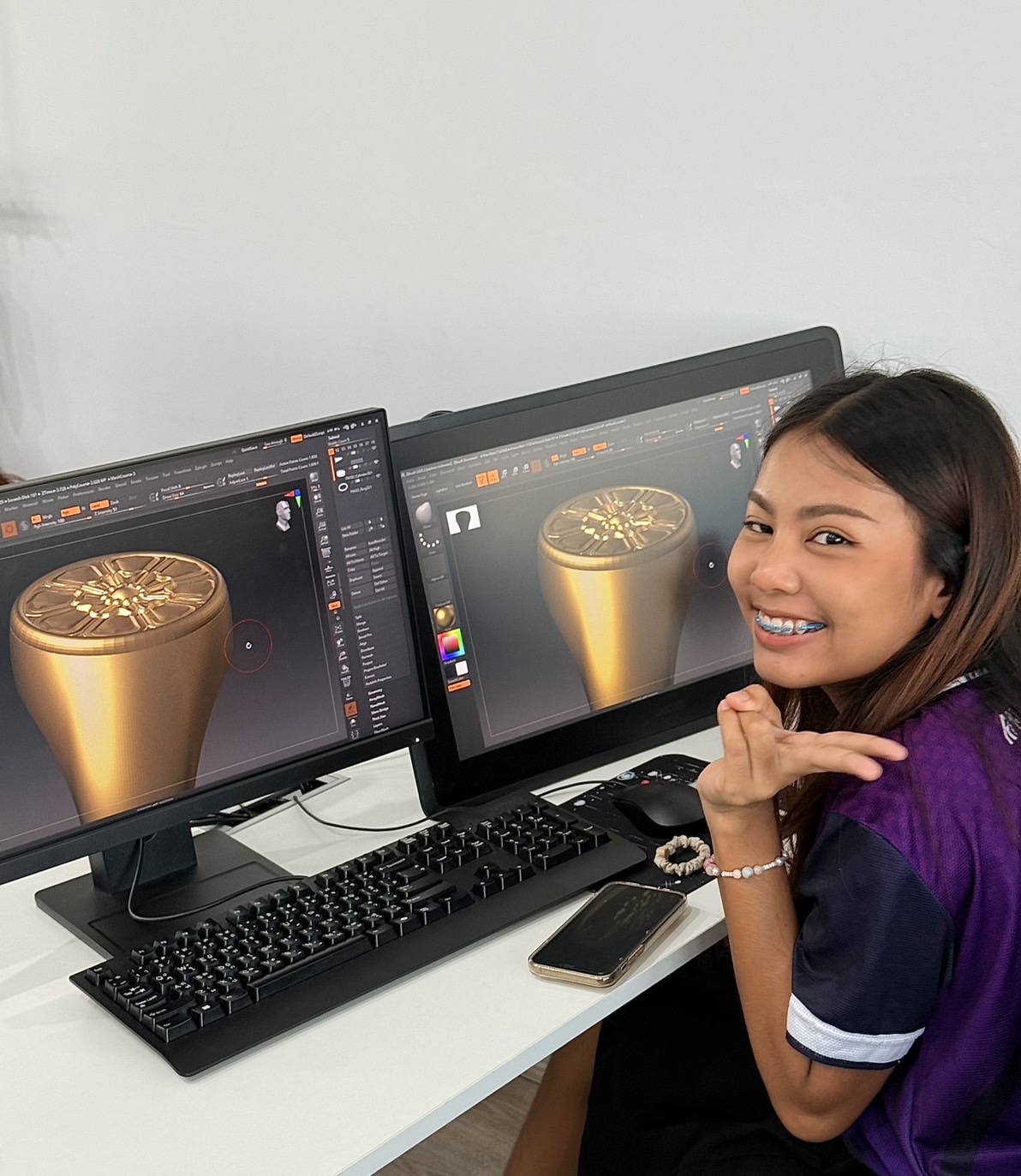 ZBrush workstation portrait