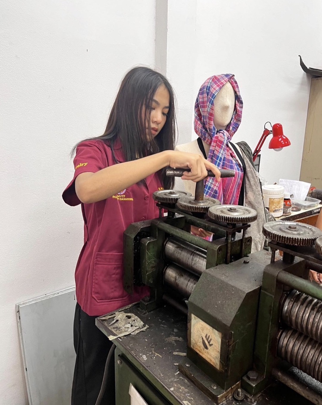 Working at the rolling mill