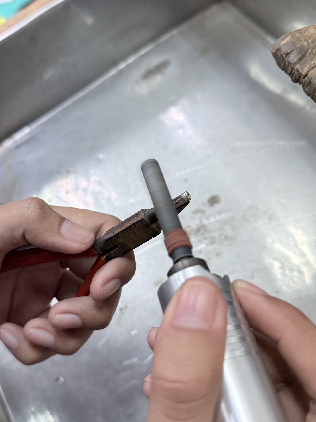 Rotary tool close-up
