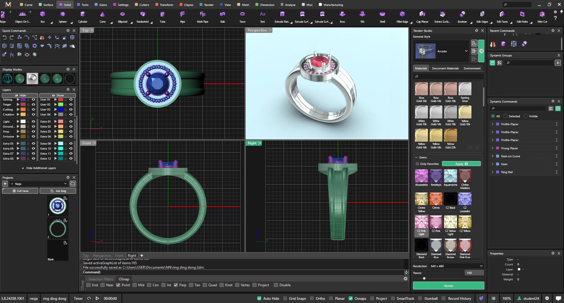 Ring MatrixGold screenshot