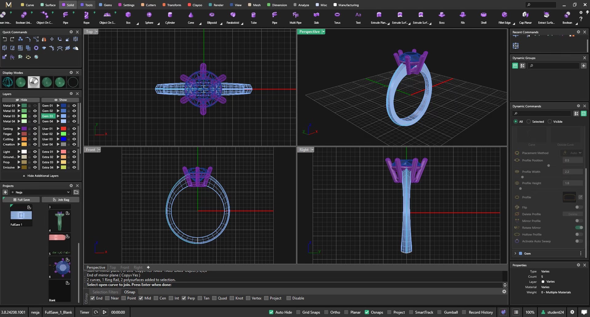 Purple ring MatrixGold screenshot