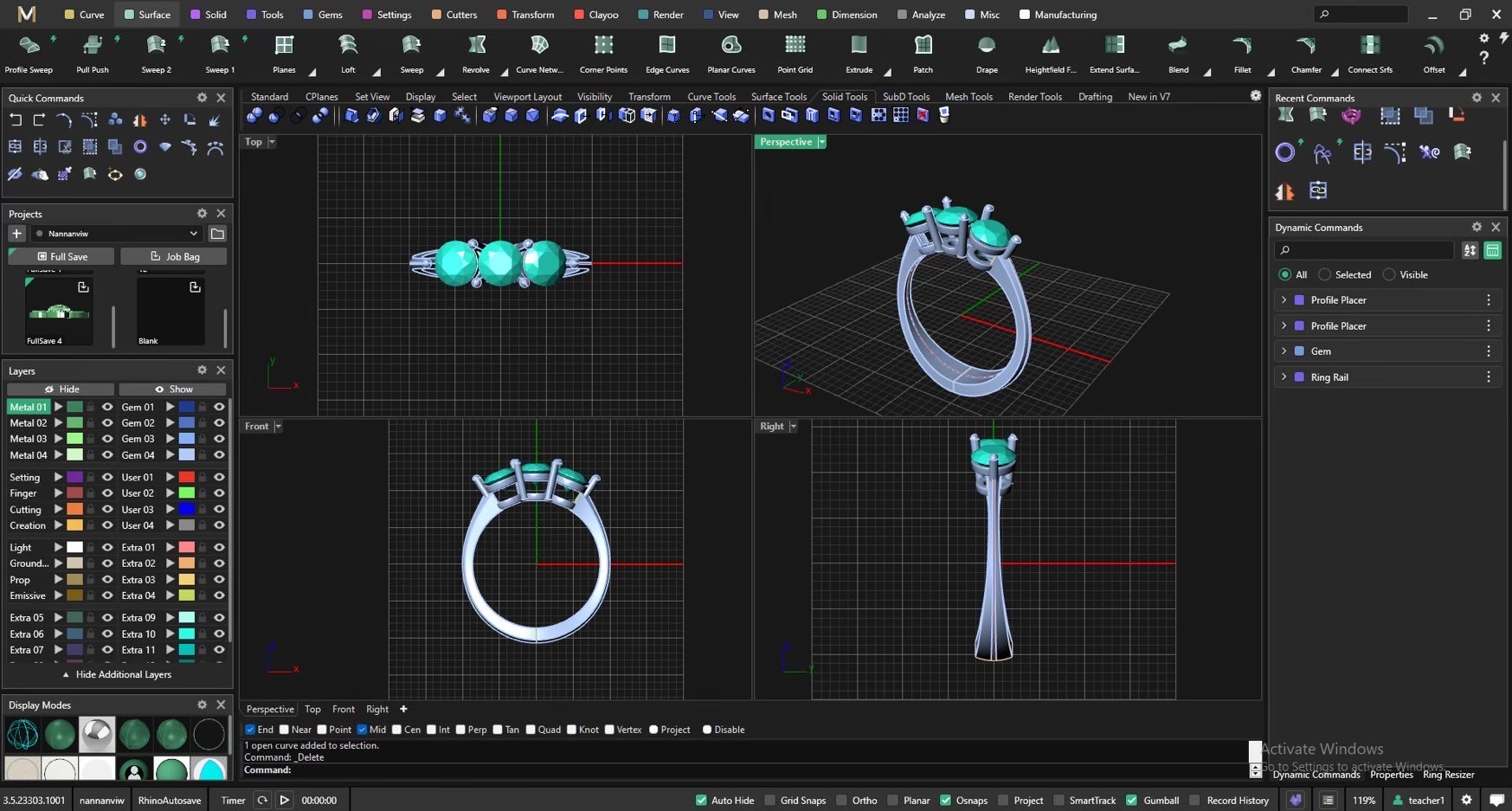 Turquoise ring MatrixGold screenshot