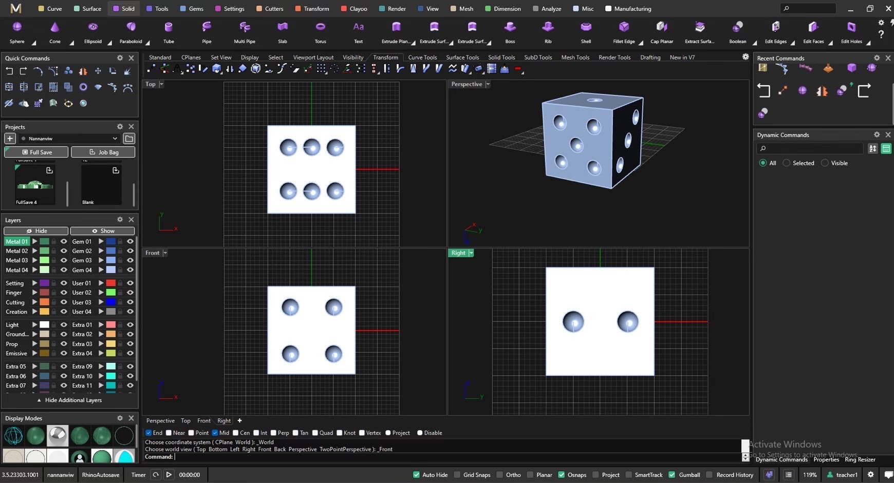 Dice MatrixGold screenshot