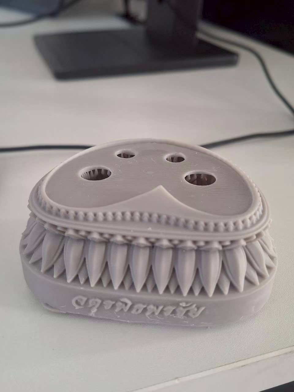 Large gray 3D printed prototype