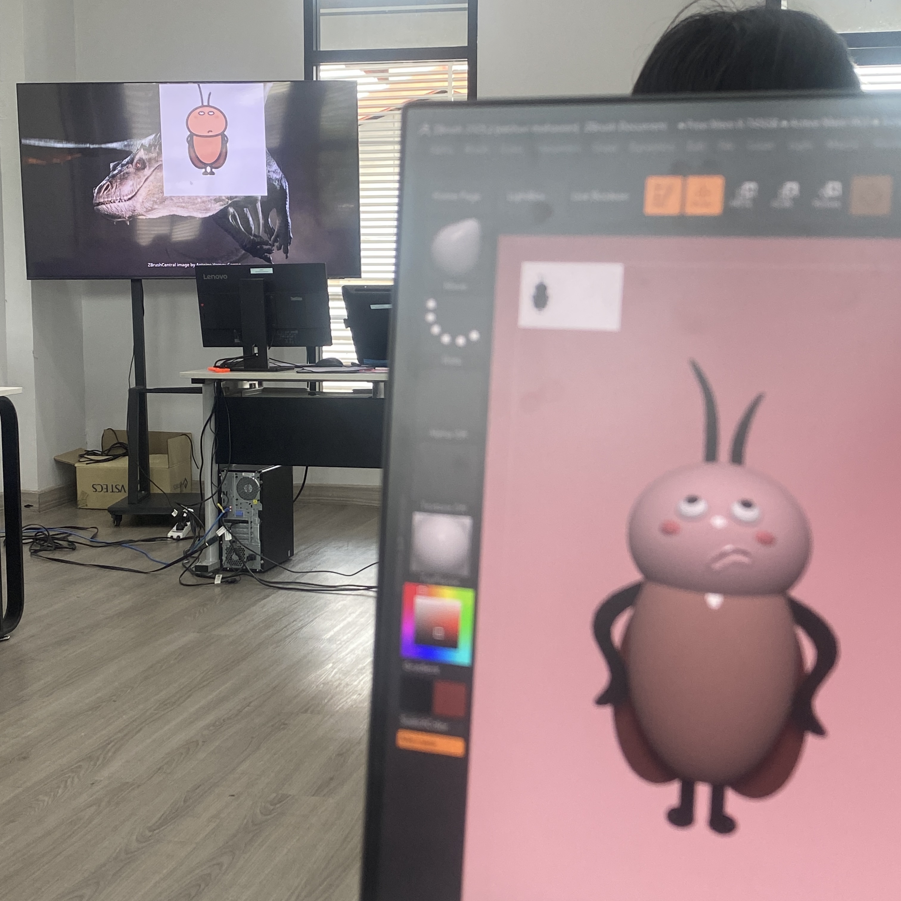 ZBrush classroom bunny photo
