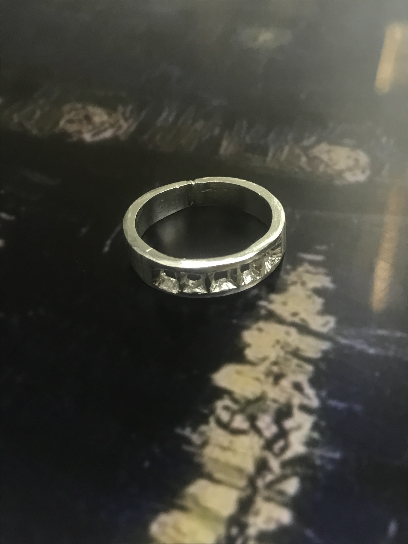 Dark ring close-up